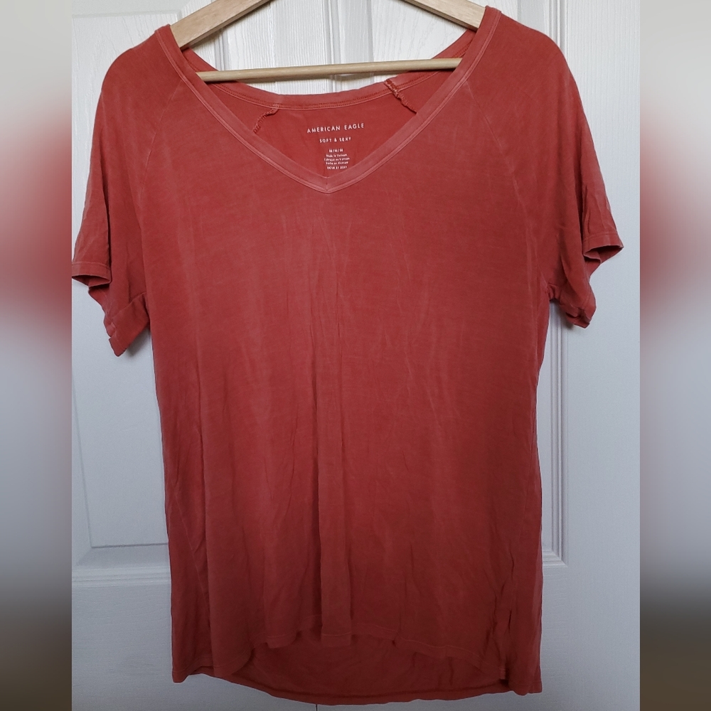 American Eagle Soft & Sexy Plain T-Shirt